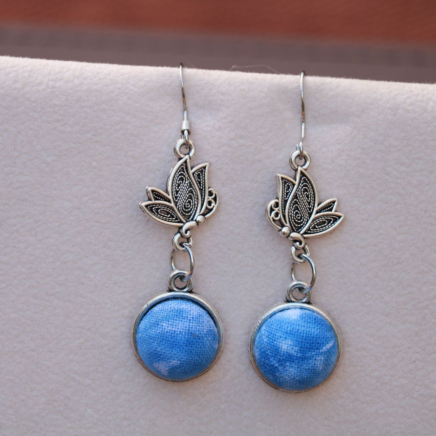 Yunnan Dali Ethnic Style Handmade Fabric Earrings