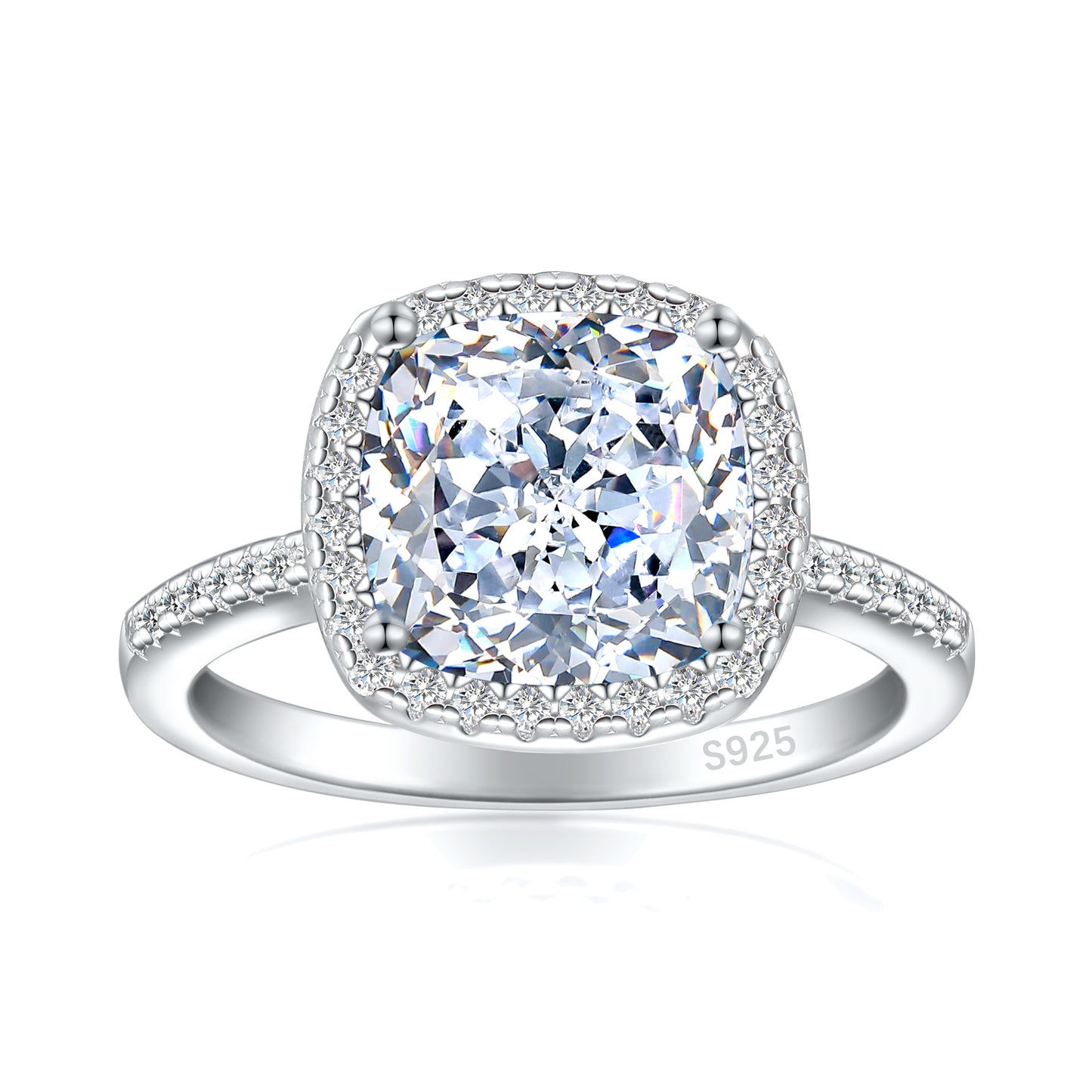 Karat High Carbon Rhinestone Female Niche Advanced Light Rings