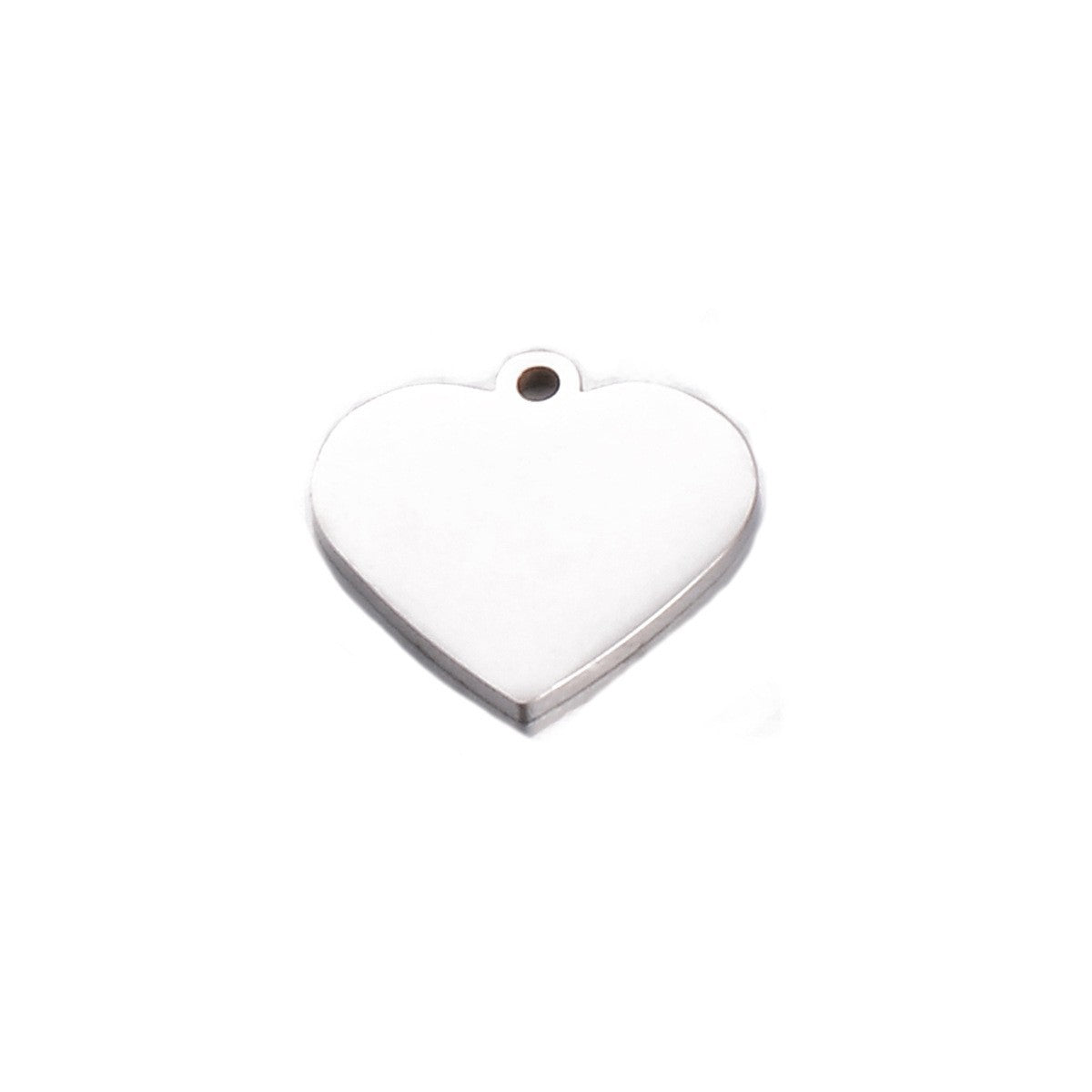 Steel Cut Heart-shaped Peach Heart Tag Pendants