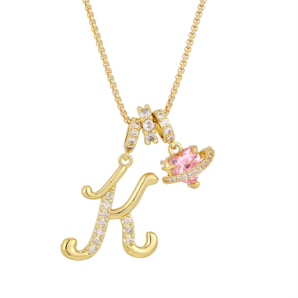 Dopamine English Letter Light Luxury Minority Necklaces
