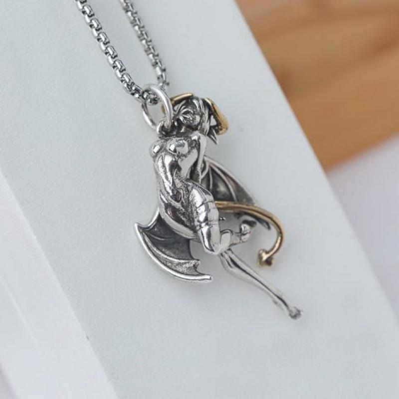 Women's & Men's Niche Angel Vintage Fashion Beauty Sweaters Necklaces