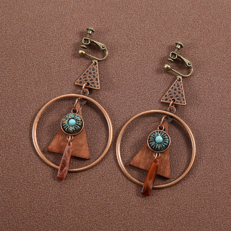 Ethnic Style Butterfly Retro Long Tassel Earrings