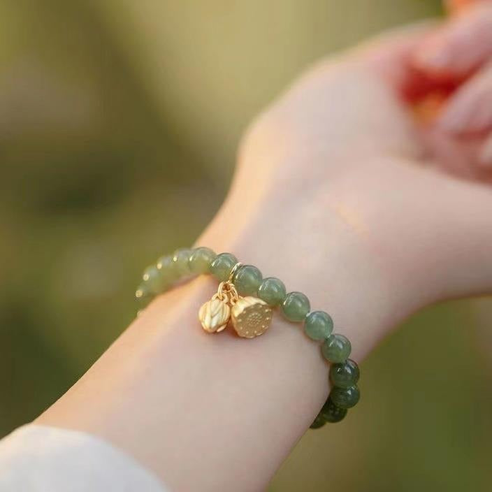 Women's Jade Rabbit Blessing Card For Design Good-looking Girlfriends Bracelets