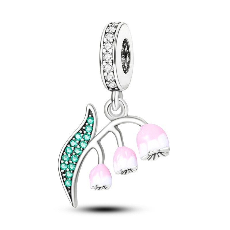 Versatile Women's Cactus Charm Sier Beads Jewelry Accessories