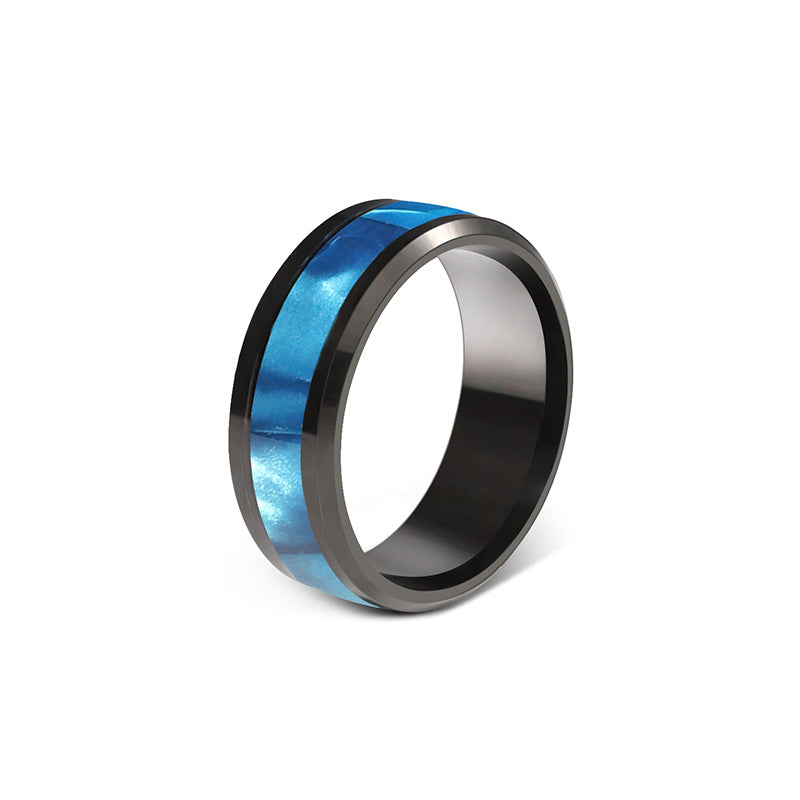 Shell Mixed Stainless Steel Fresh Sweet Ring