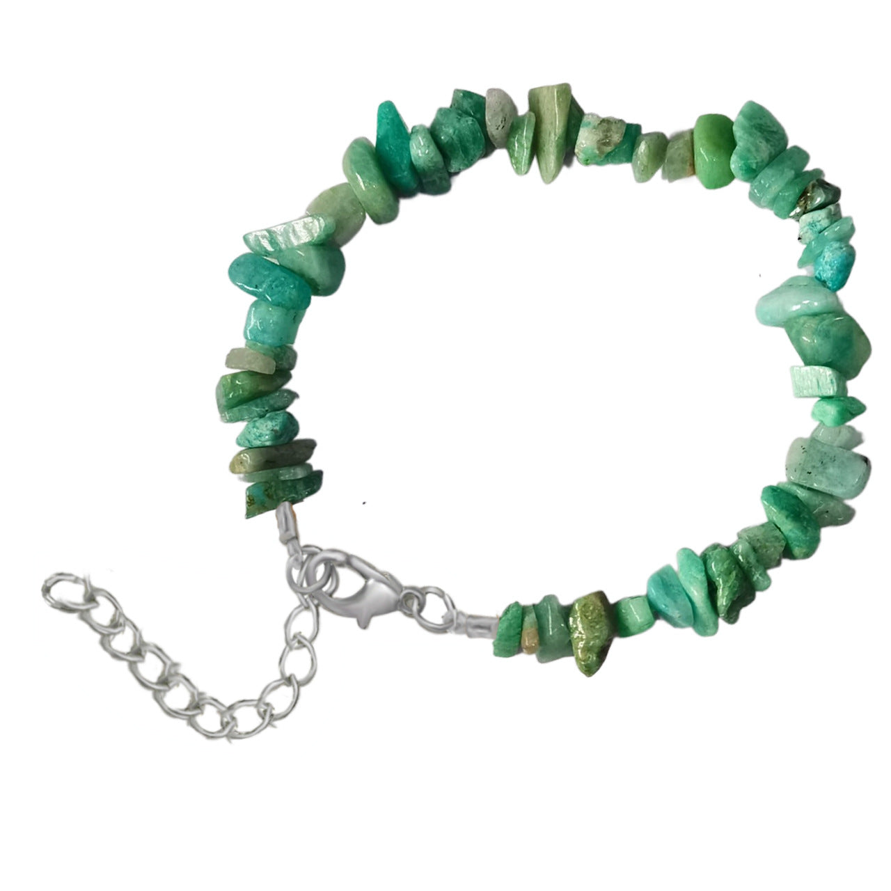 Natural Crystal Agate Gravel Irregular Stone Lobster Bracelet