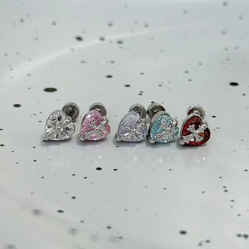 Love Cross Ear Bone Niche Personality Design Sweet Cool Simple Earrings