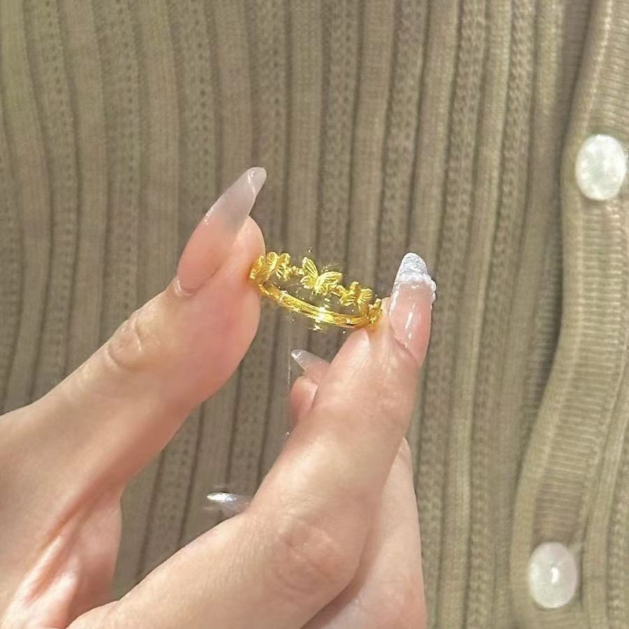 Women's Luxury Minority Design French Commuter Opening Adjustable Index Finger Ring