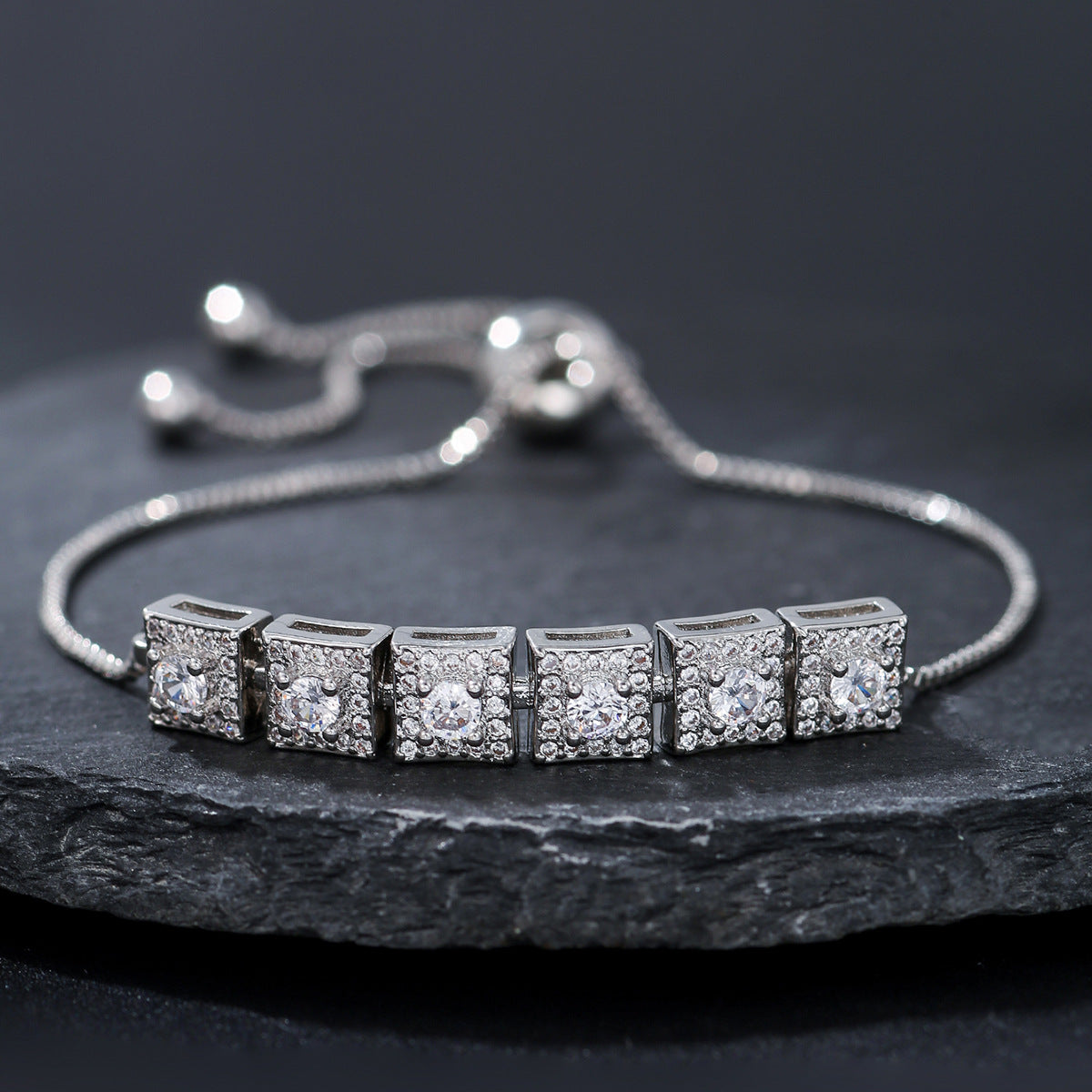Affordable Luxury Fashion Zircon Full Diamond Bracelets