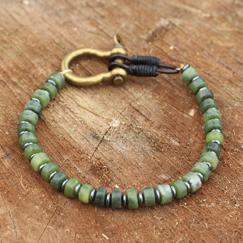 Women's & Men's Turquoise Retro Vachette Clasp Bohemian Niche Bracelet