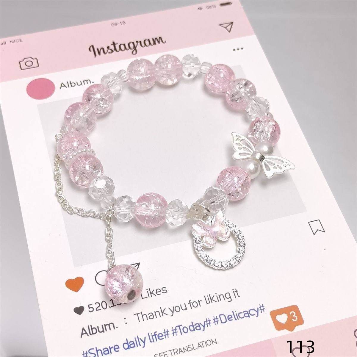 Colorful Crystal String Beads Fishtail Sweet Super Fairy Girlfriends For Bracelets