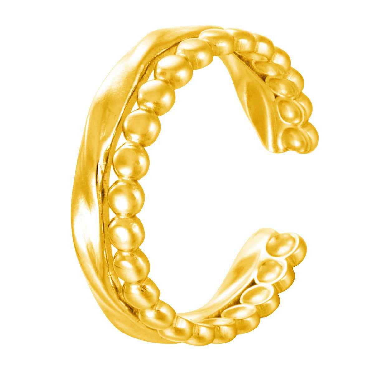 Stainless Steel Irregular Line Love Heart-shaped High-grade Ring