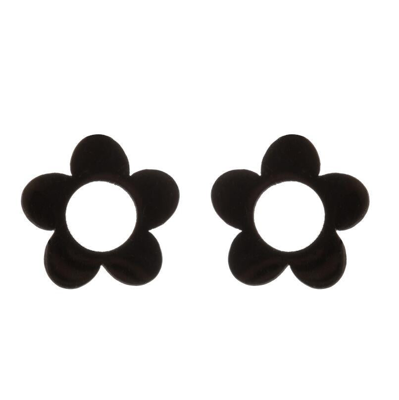Lotus Ear Bone Hollow Origami Stainless Stud Earrings