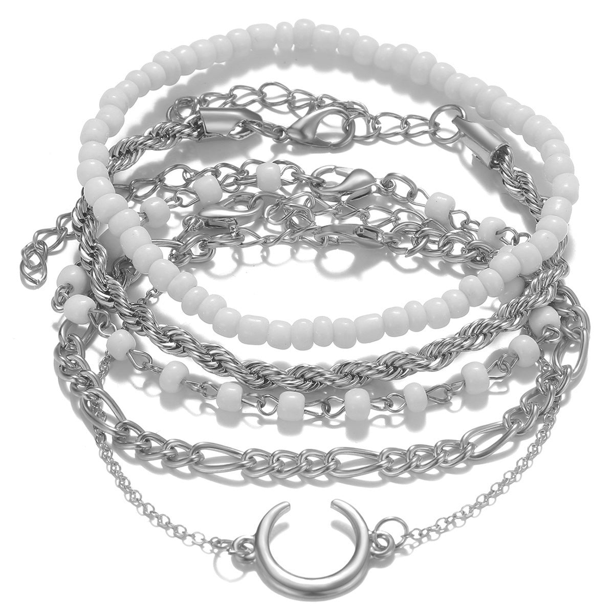 Charming Twist Glossy Irregular Punk Suit Bracelets
