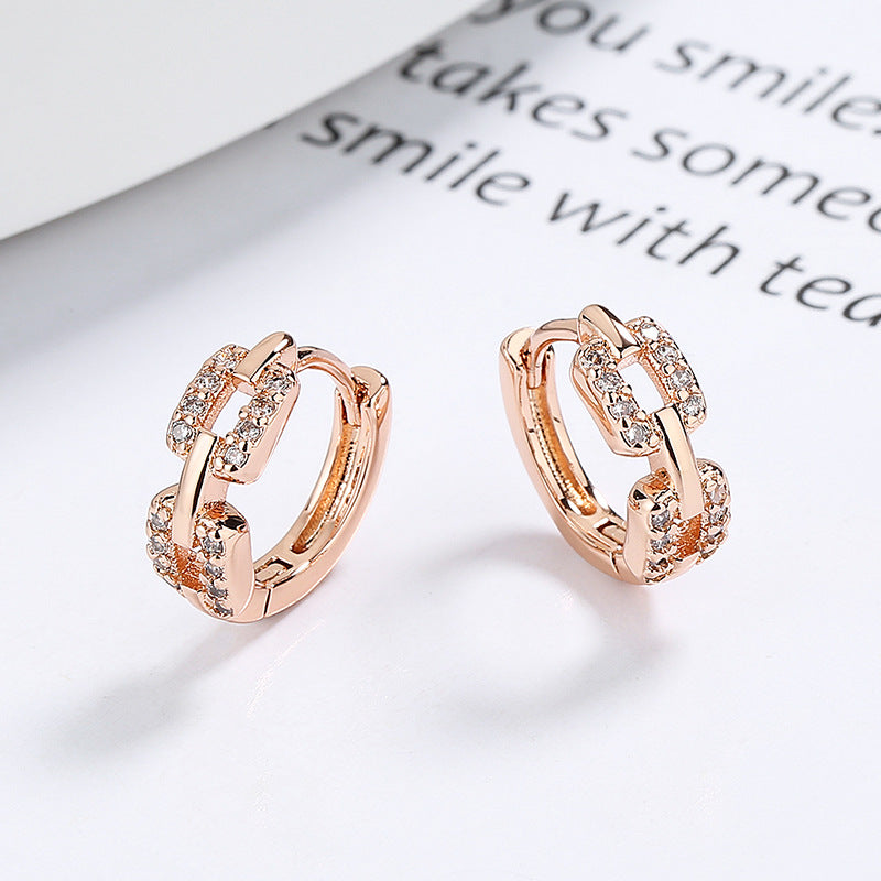 Women's Summer With Diamonds Trendy Simplicity Sleeping No Need To Take Ear Buckle