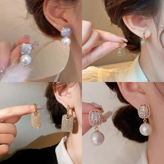 Women's Special Interest Light Luxury Square Tassel Earrings