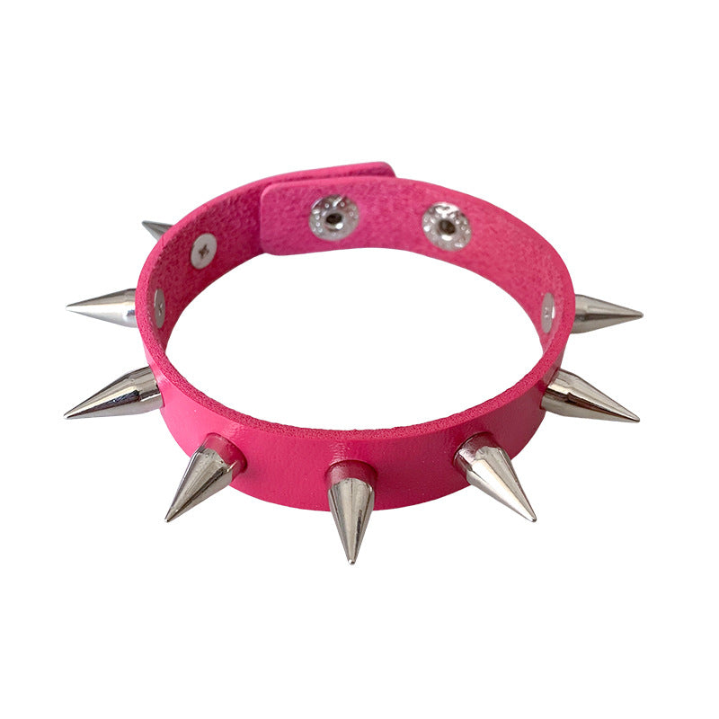 Punk Trendy Unique Rivet Couple Leather Rock Gothic Bracelets