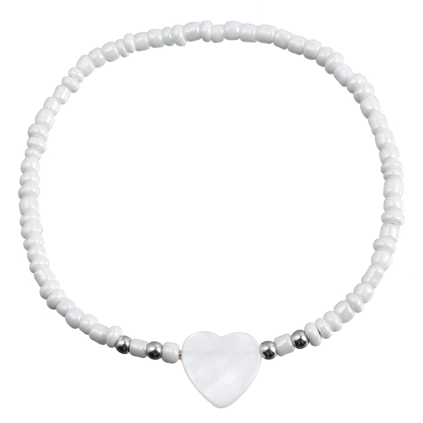 Women's Ornament Bohemian White Small Size Beads Necklaces