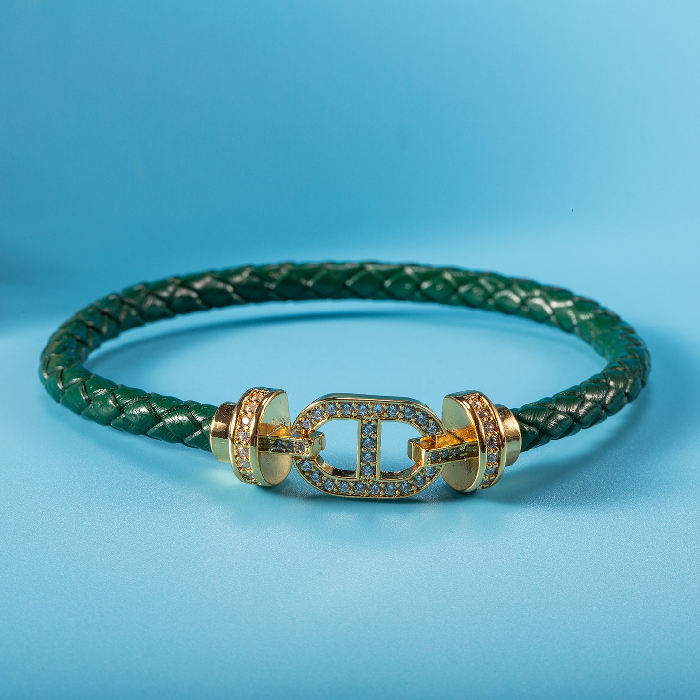 Pig Nose Full Diamond Pu Light Luxury Bracelet