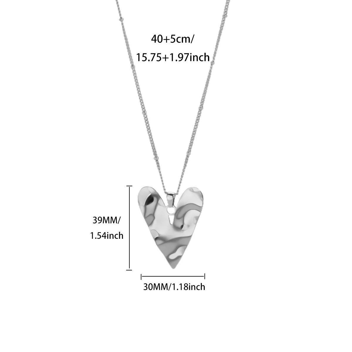 Simple Fashion Gold-plated Peach Heart Clavicle Chain Heart-shaped Necklace