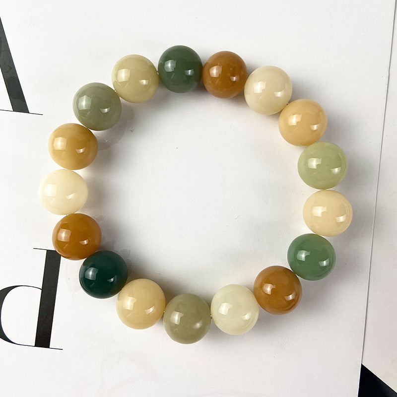 Bodhi Candy Color Single Circle Pliable Temperament High Throw Three Bracelets