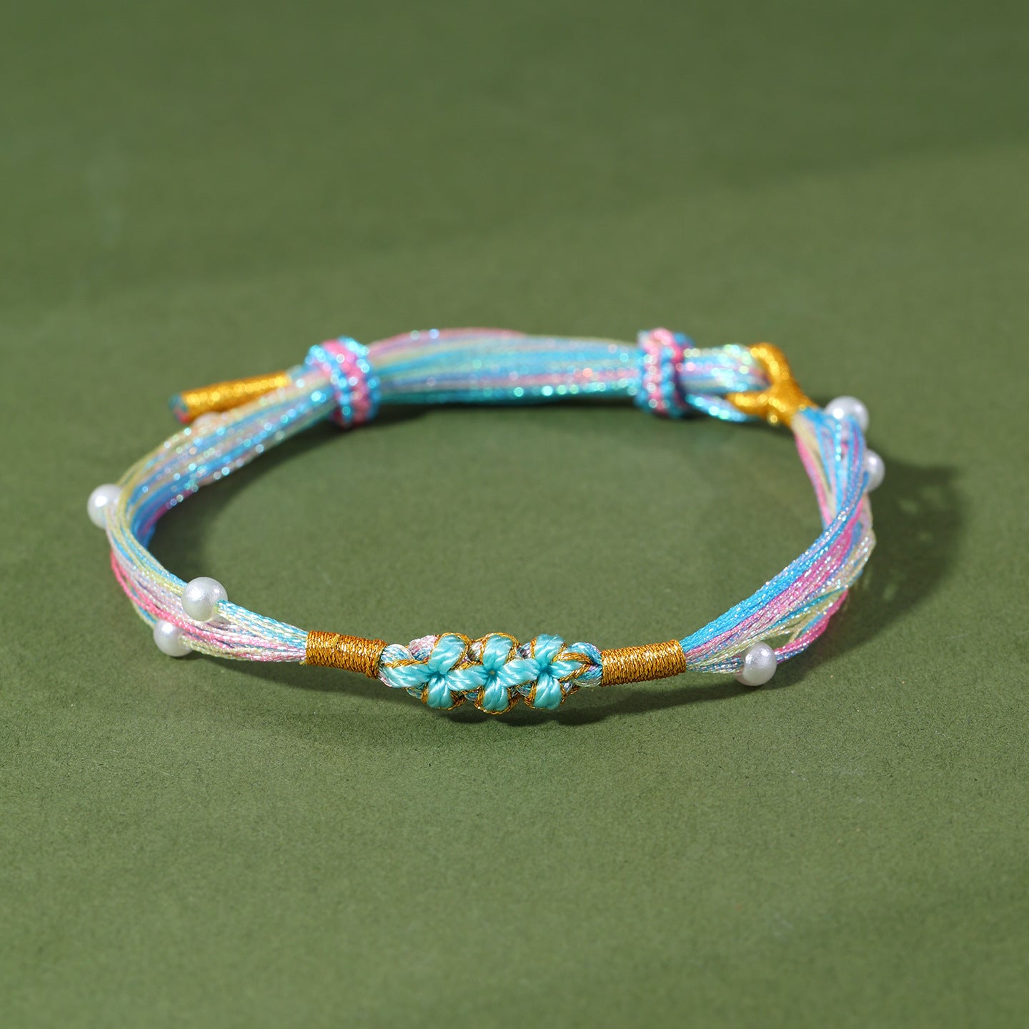 Festival Colorful Rope Ethnic Style Hand-woven Adult Small Sachet Carrying Bracelet