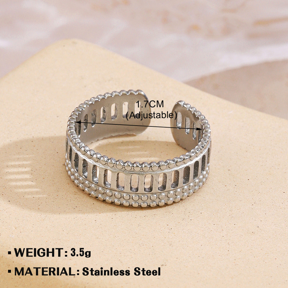 Stainless Steel Leaf Female Personalized Hip Rings