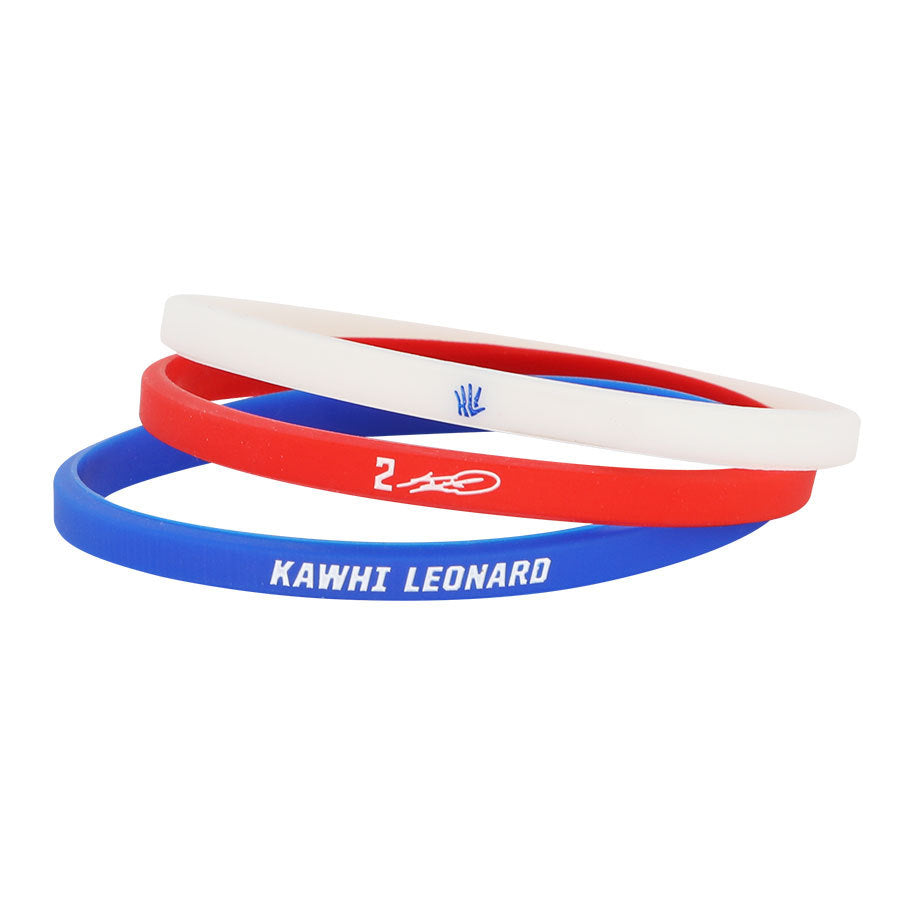 Customized Basketball Star Three-piece Silicone Thin Bracelet