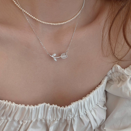 Women's Rose For Design High-grade Light Luxury Necklaces