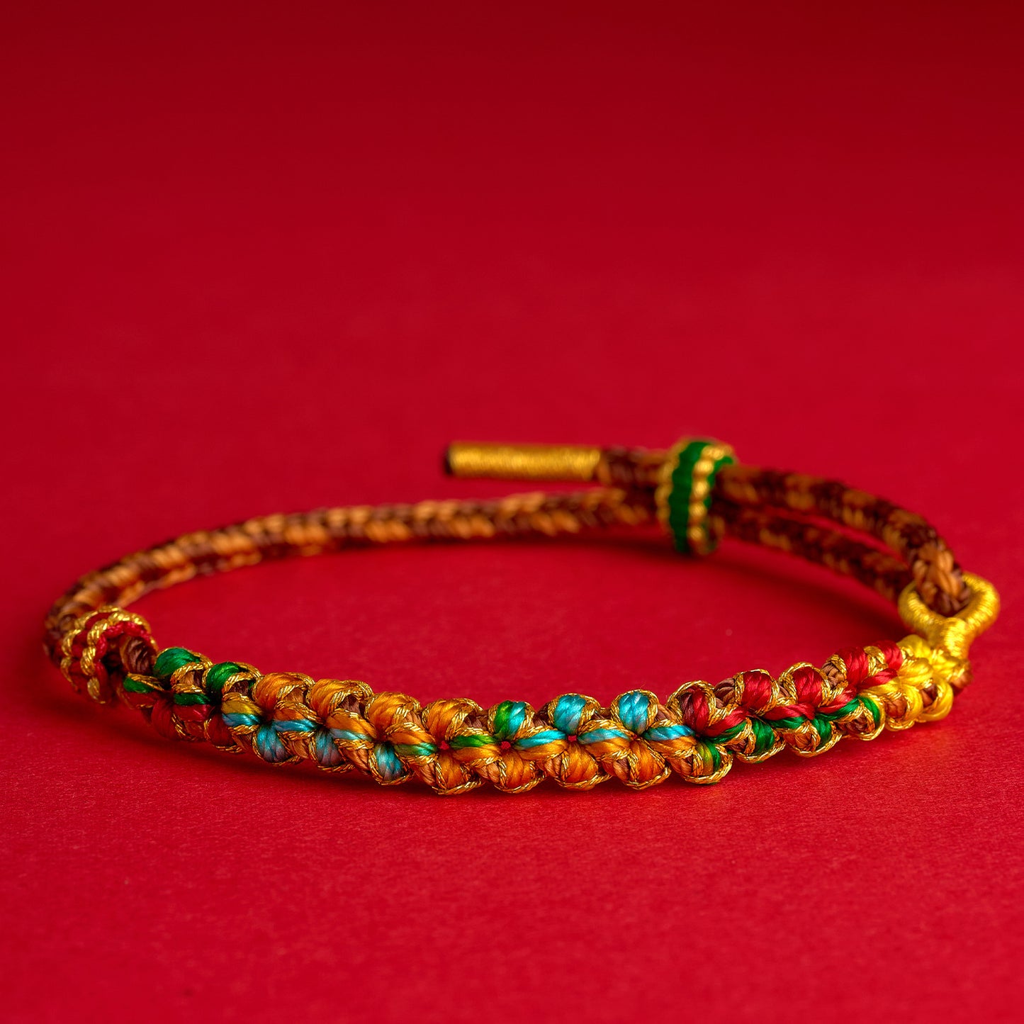 Gods Of Wealth Hand-woven Peach Blossom Knot Carrying Strap Original Bracelets