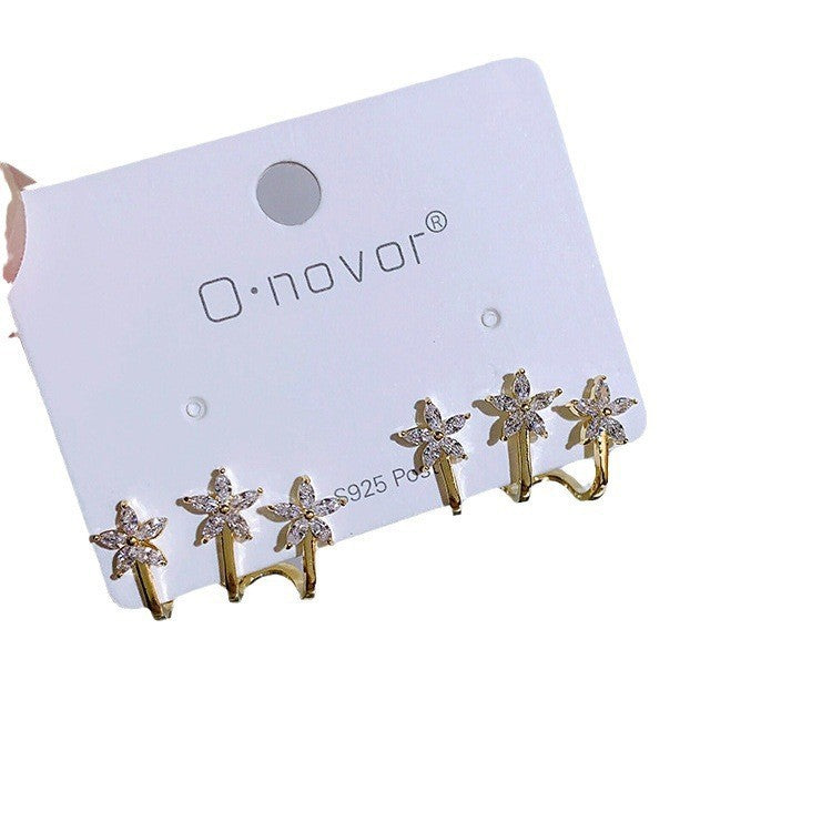 Super Flash Five-pointed Star Mori Style Earrings