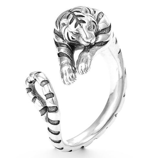 Men's Design Unique Retro Creative Fashion Tiger Rings