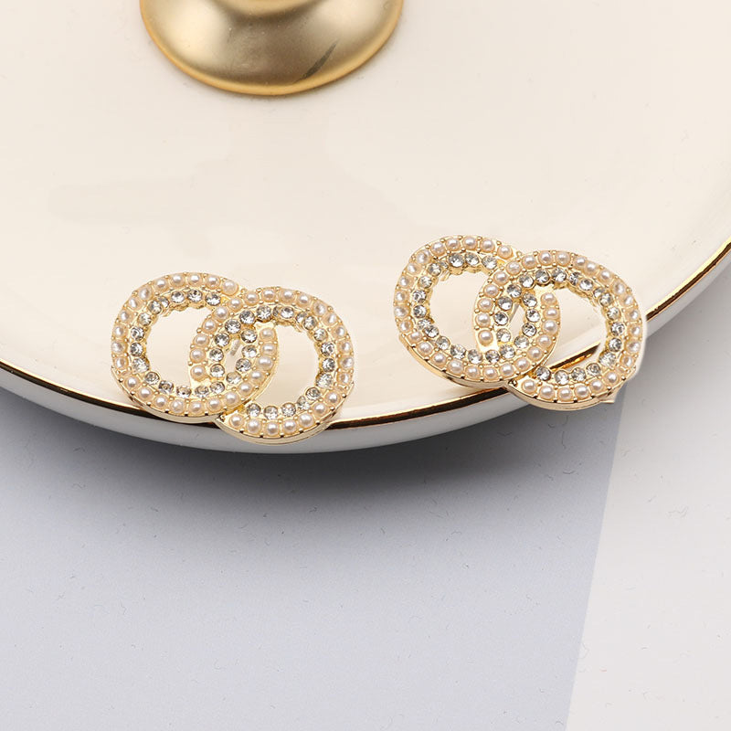 Rhinestone Pearl Fashion Simple Style Pairs Rings