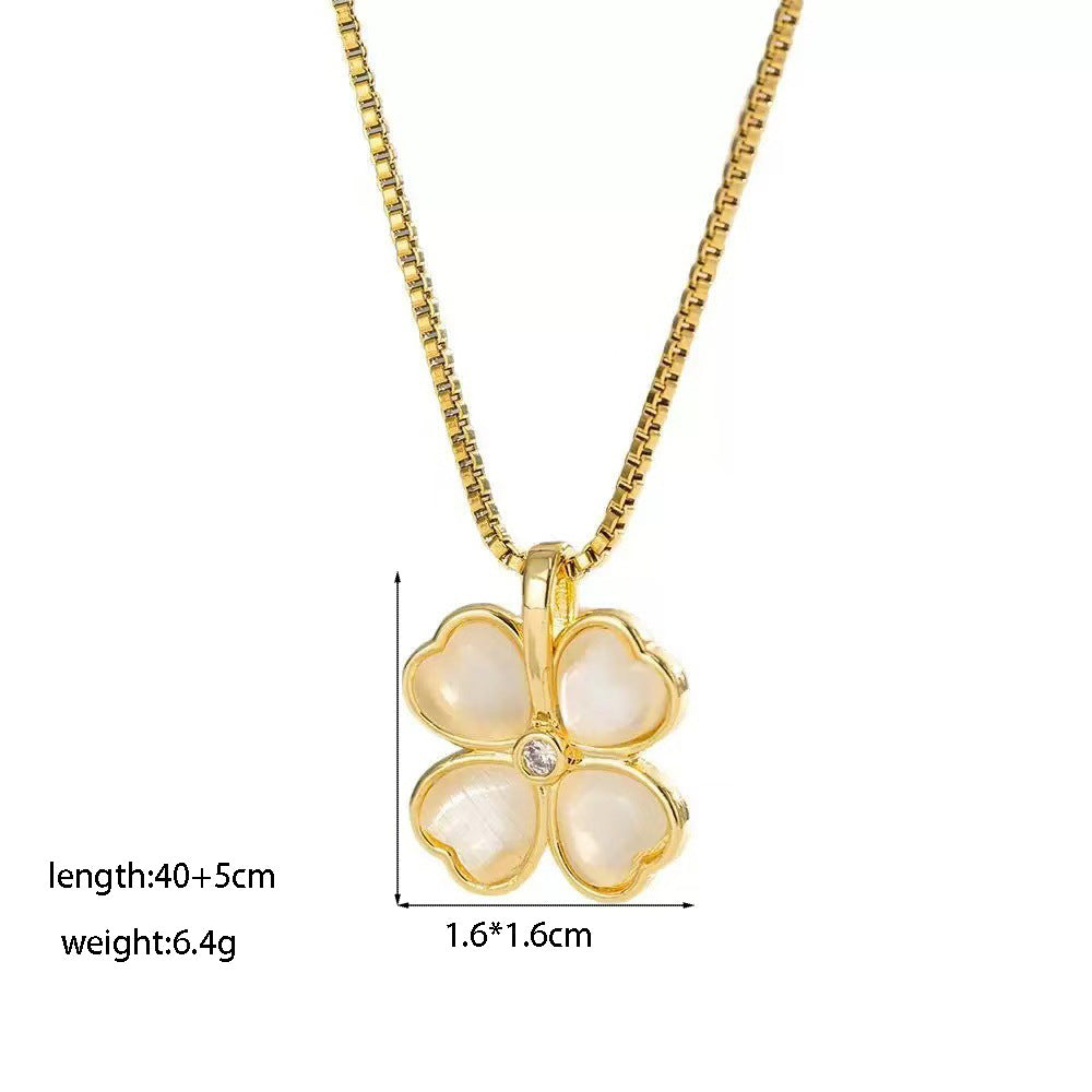 Women's Micro Inlaid Zircon Sun Star Moon Zodiac Clavicle Necklace