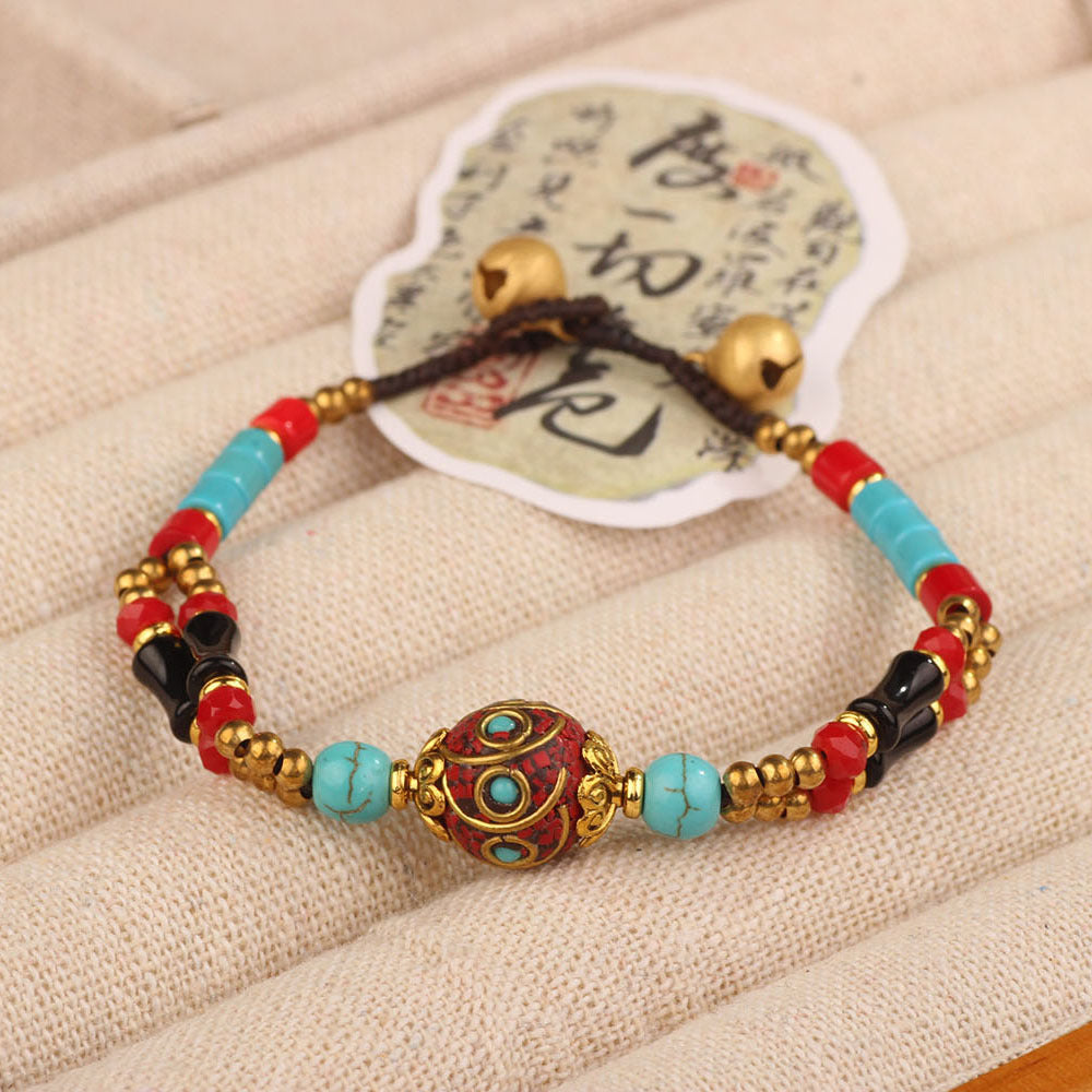 Vintage Nepal Woven Hand Strap Tibetan Bracelets