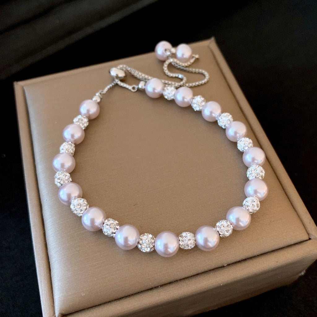 Women's Baroque Natural Freshwater Pearl Light Luxury Bracelet