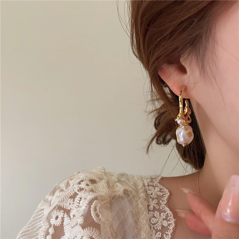 French Pearl Type Ear High-grade Fairy Temperamental Rings