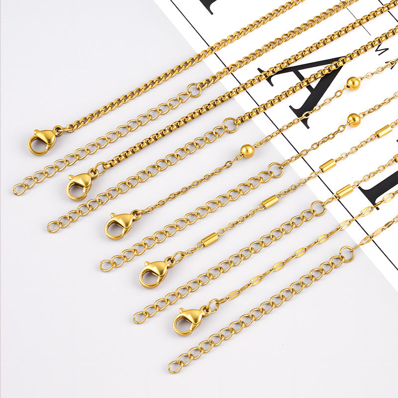 Chain Titanium Steel Clavicle Without Fashion Basic Necklace