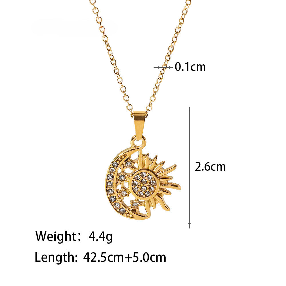 French Retro Stainless Steel Twist Chain High Sense Simple Daily Pendants