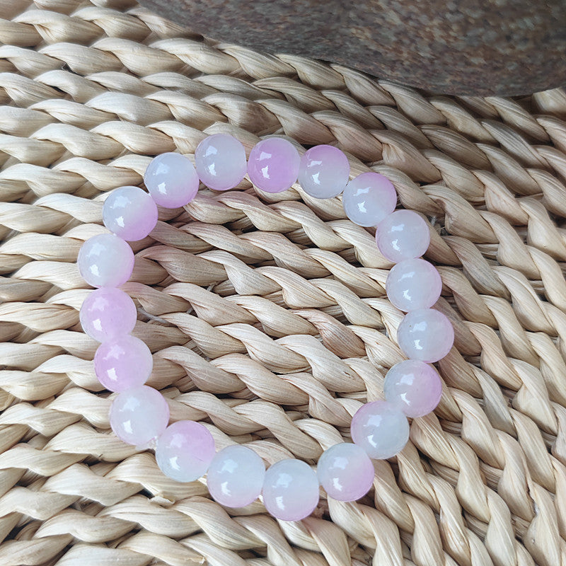 Hand Toy Gradient Color Glass Beads Primary School Beaded Can Bracelets