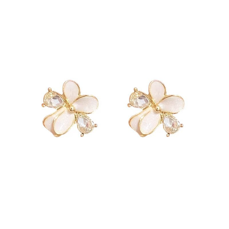 Women's Minority High-grade Micro Inlaid Zircon Flower Fashion Drop Skunk Rings