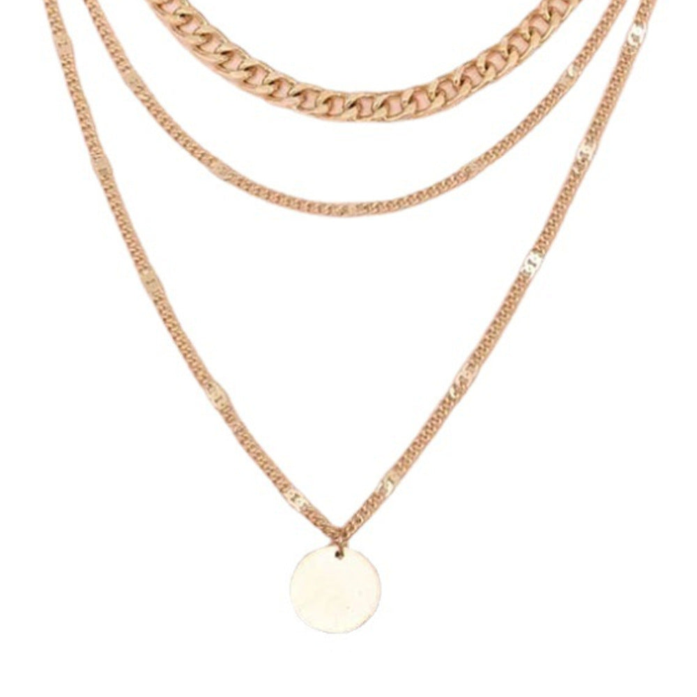Women's Chain Simple Temperamental Cold Style Round Alloy Necklace