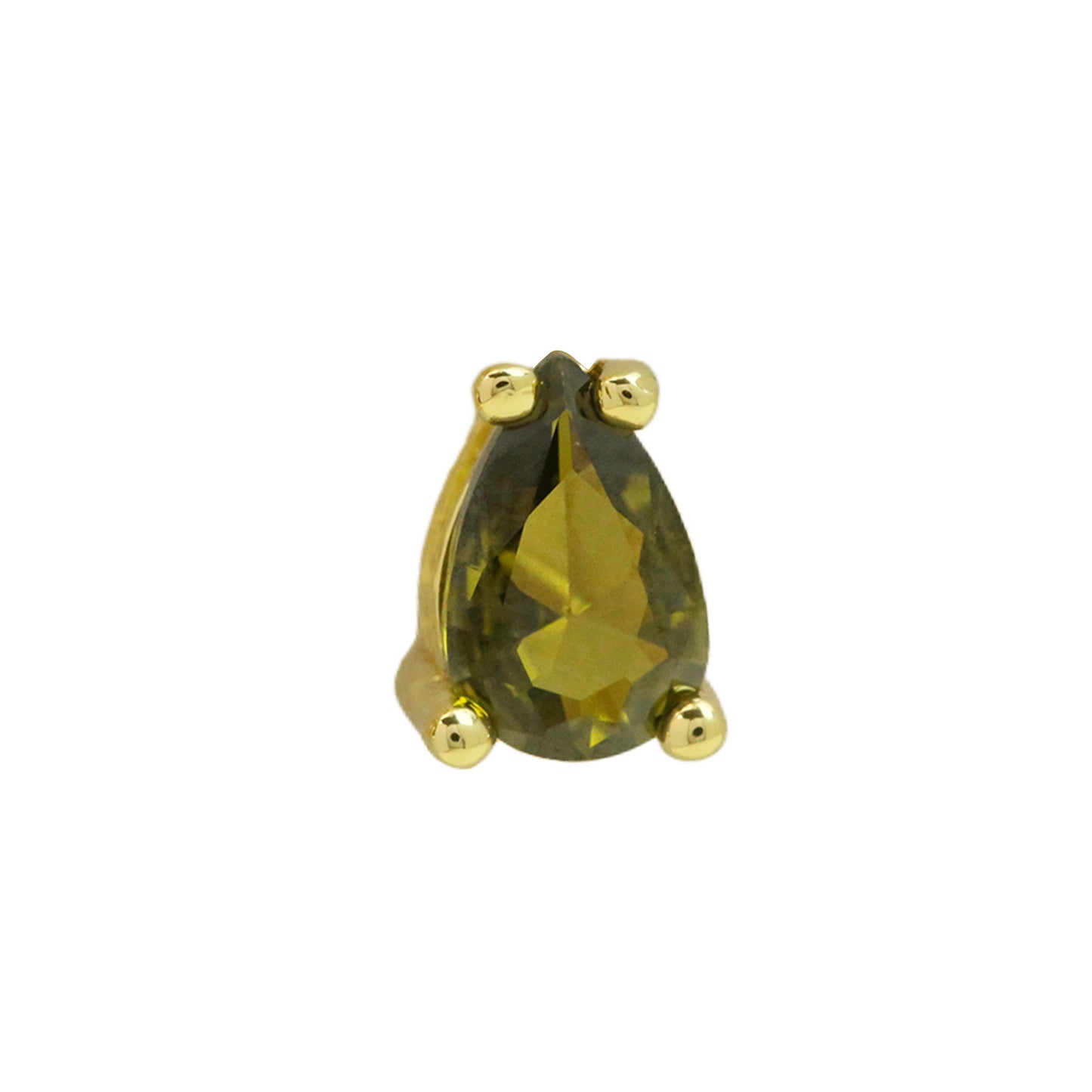 Brass Drop-shaped Moon Birthstone With English Pendants