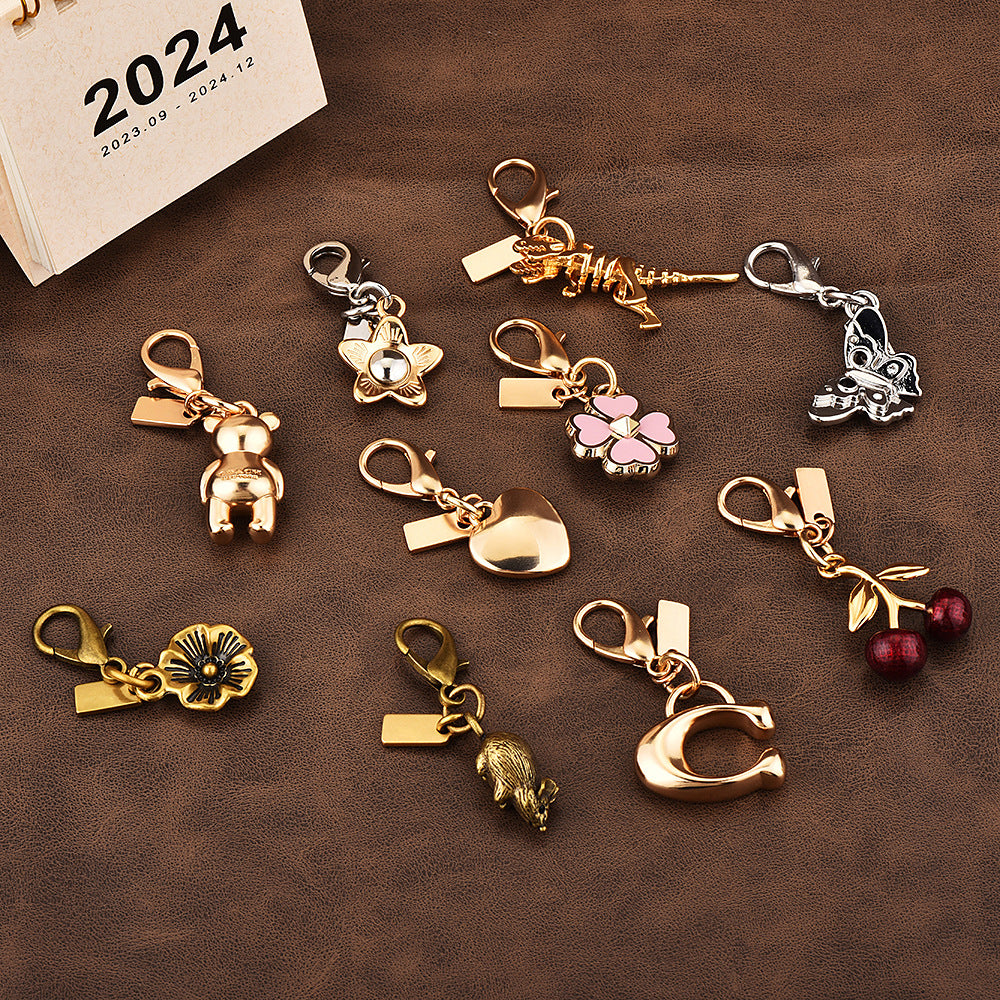 Fashion Temperament Personality Titanium Steel Gold Plated English Jewelry Accessories