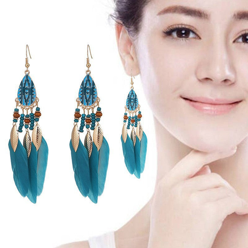 Fringe Spring Holiday Ethnic Colorful Yunnan Earrings