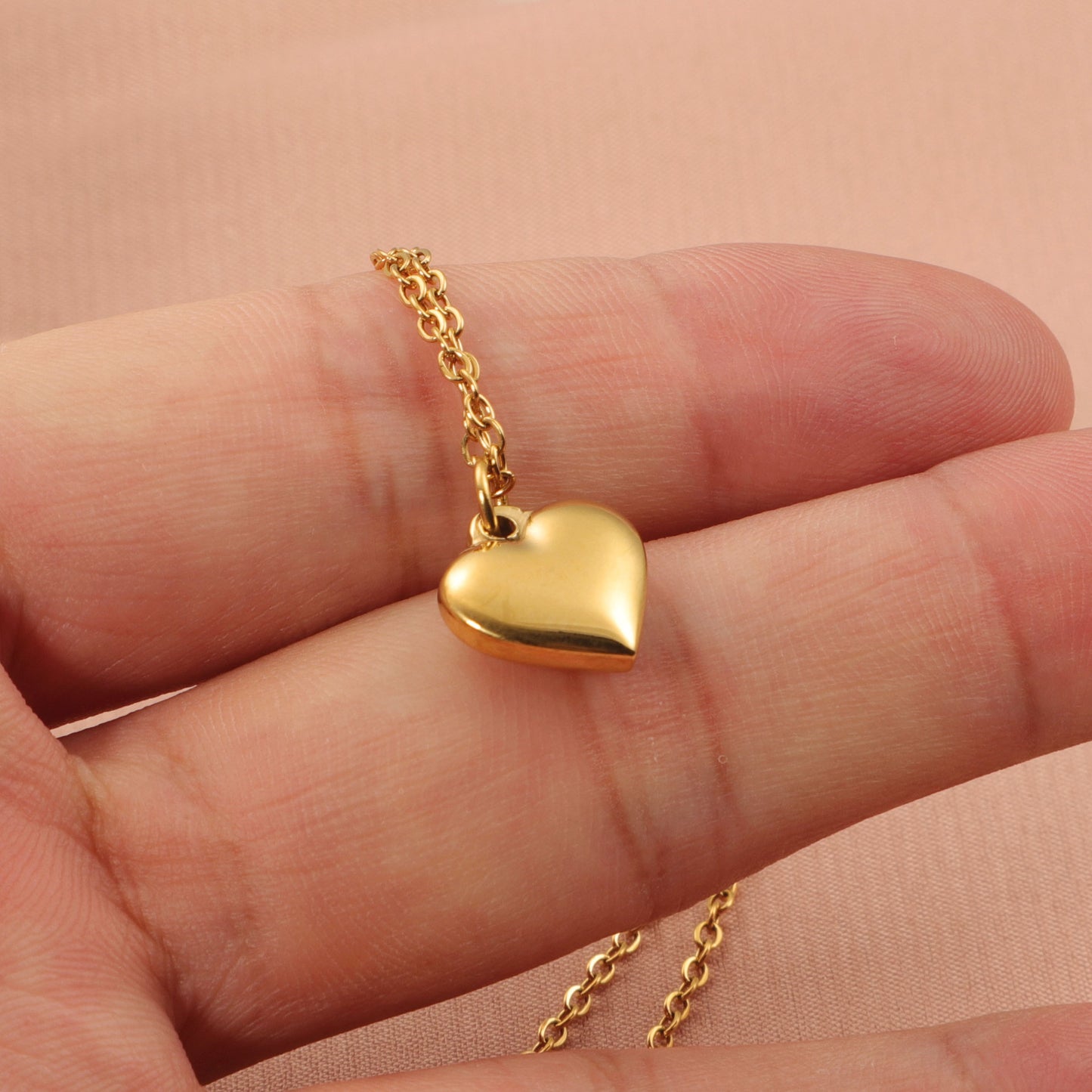 Clavicle Chain Peach Heart Heart-shaped Jewelry For Necklaces