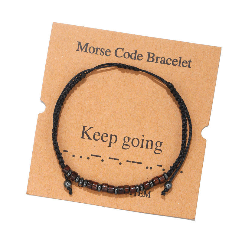 Moss Password Hand-woven Letters Numbers Vintage Bracelets