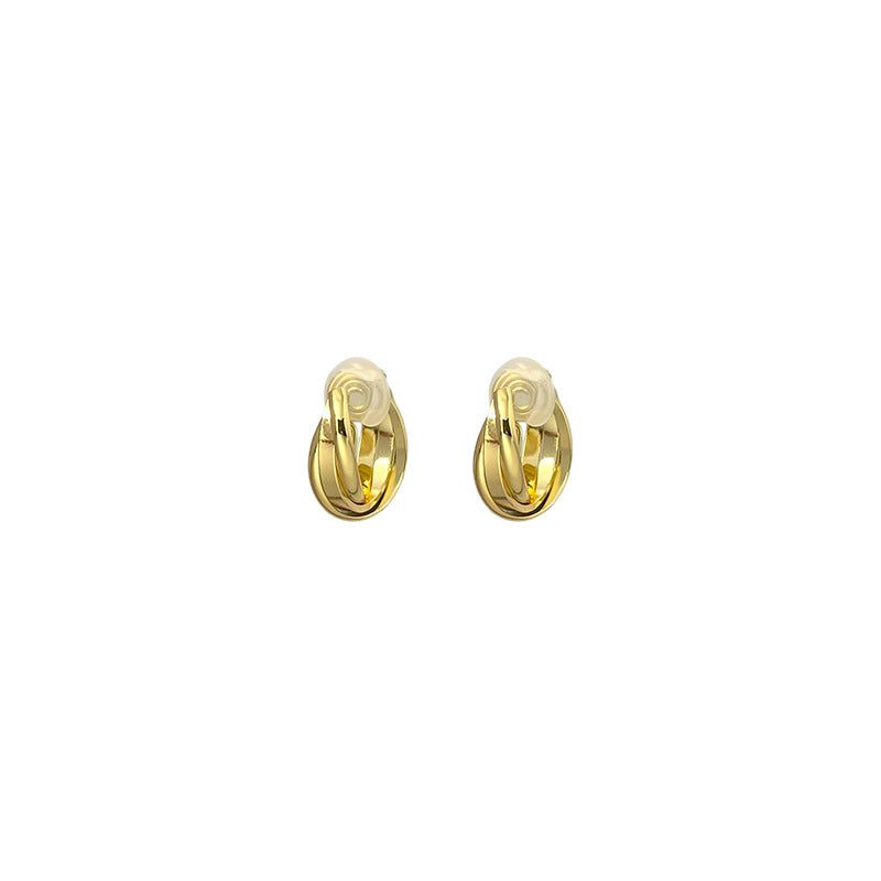 Female Design High Sense Temperament Unique Without Piercing Mosquito Coil Earrings