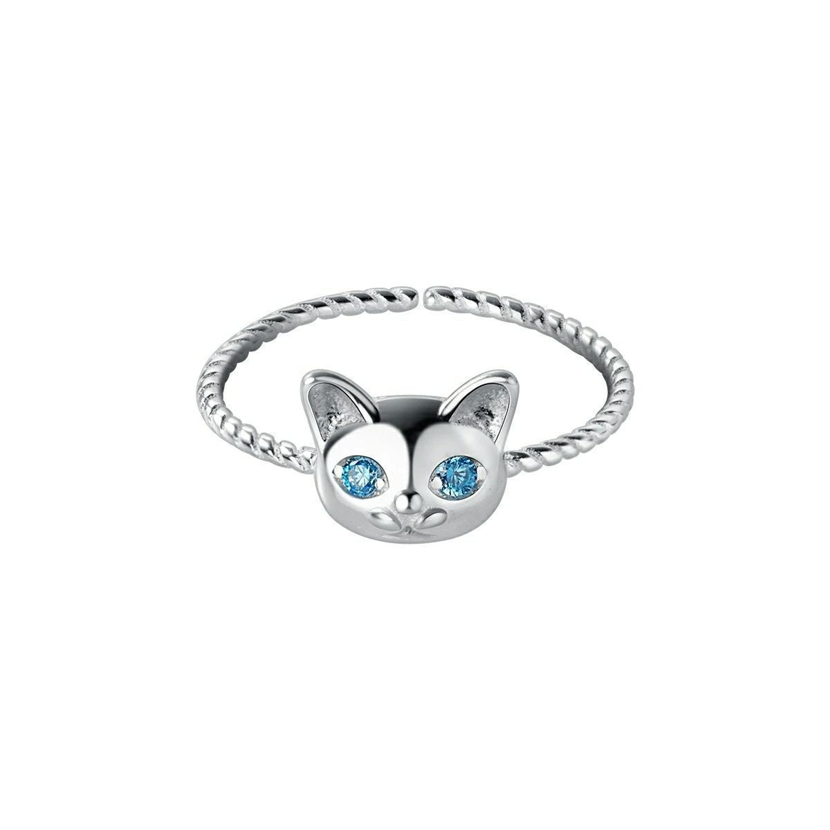 Graceful Cute Sweet Kitty Female Artistic Rings