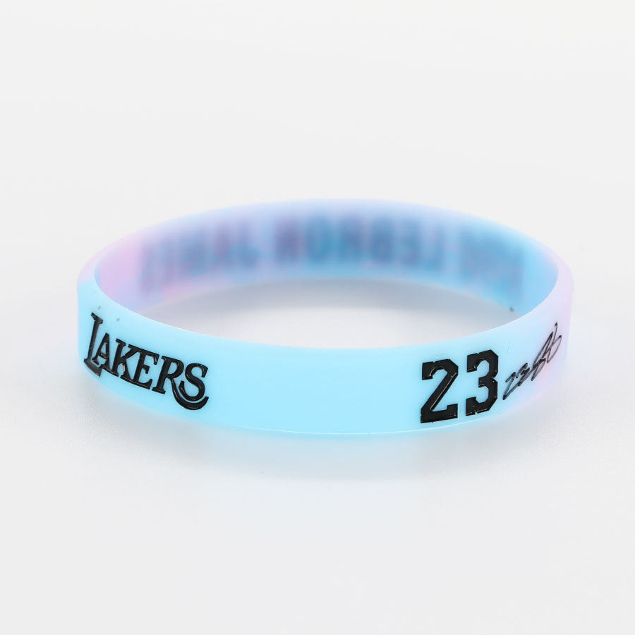 Star Concave Thickened Silicone Kobe James Basketball Bracelet